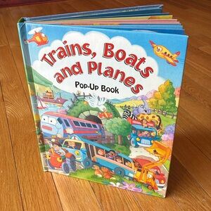Trains, Boats and Planes Pop-Up Book